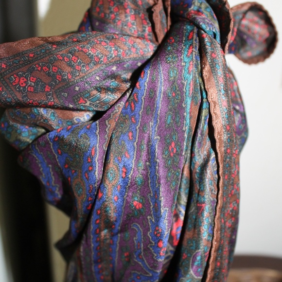 Silk-blend scarf - Picture 3 of 3